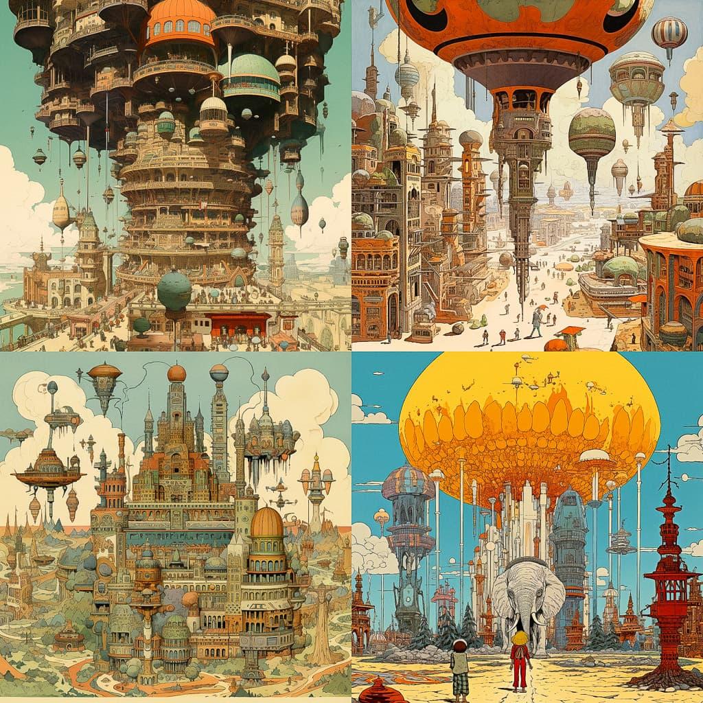 Winsor McCay style, Midjourney V5.2, render 1 of 4