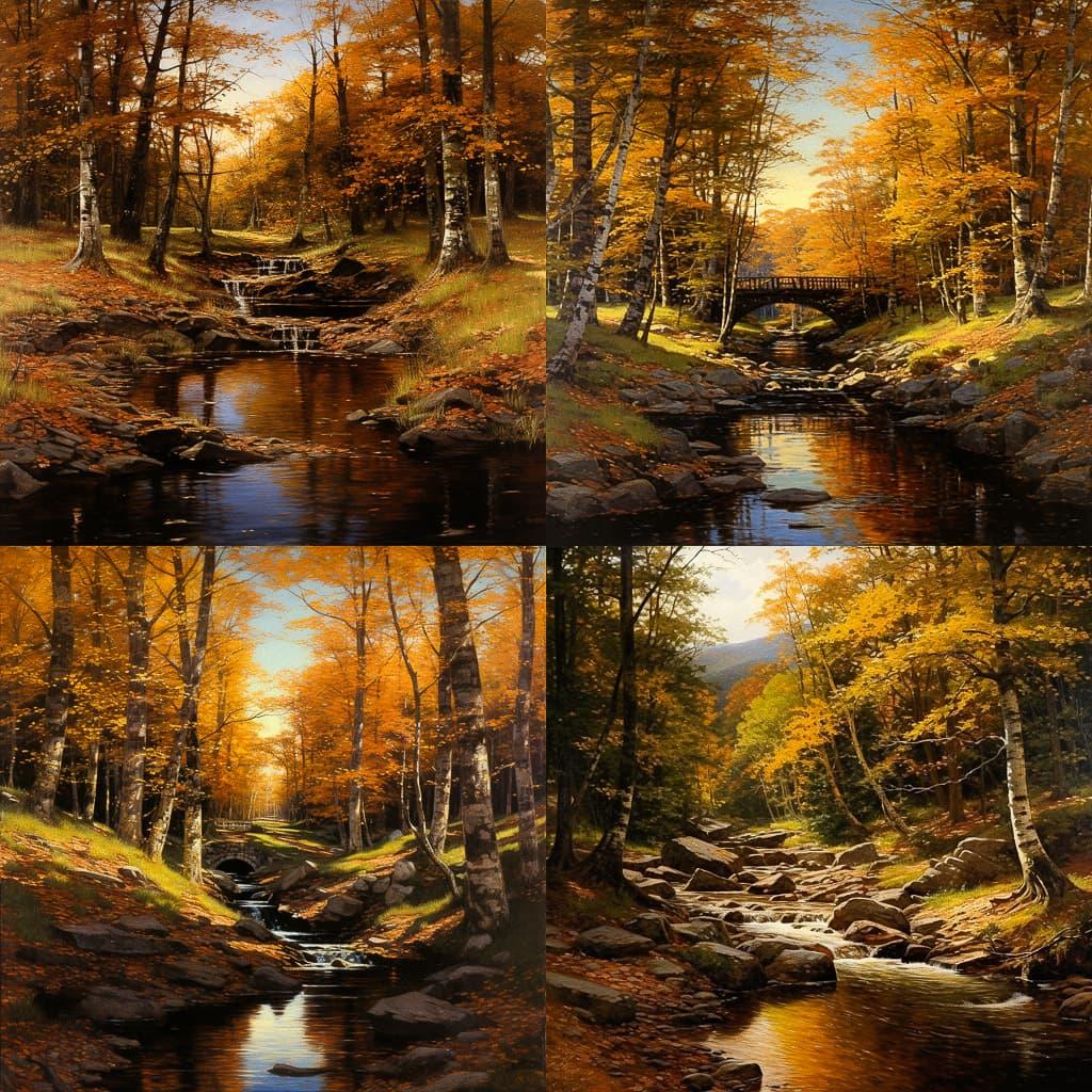 Worthington Whittredge style, Midjourney V5.2, render 1 of 4