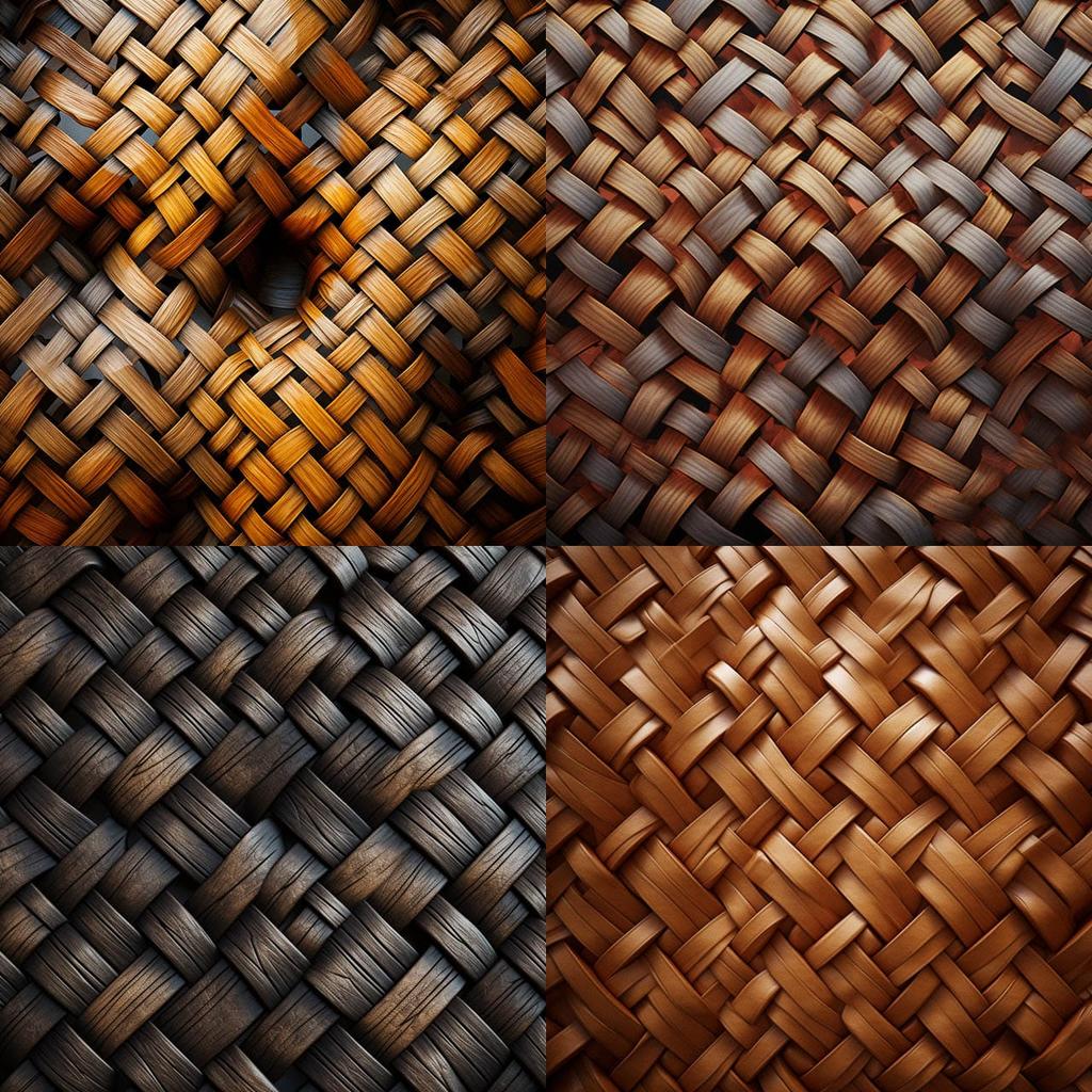 Woven texture style, Midjourney V5.2, render 1 of 4