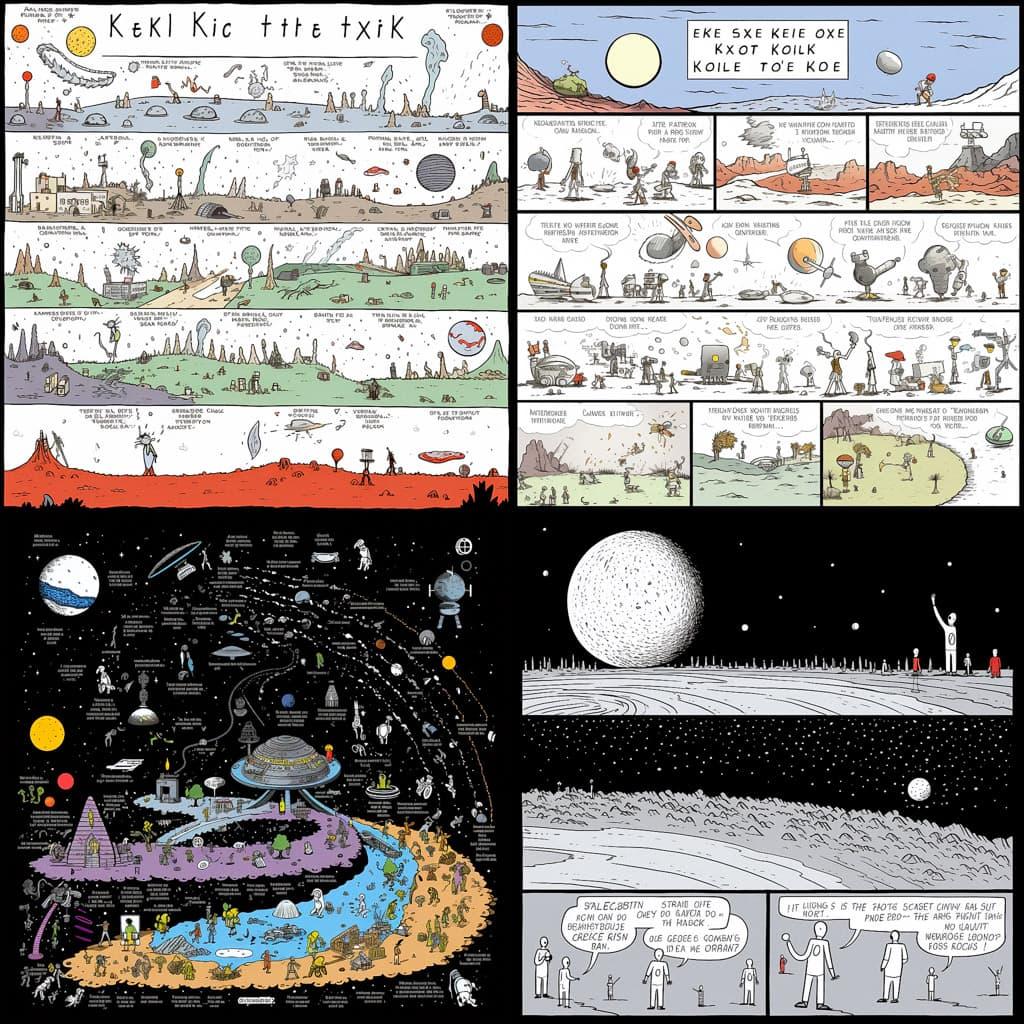 Xkcd style, Midjourney V5.2, render 1 of 4