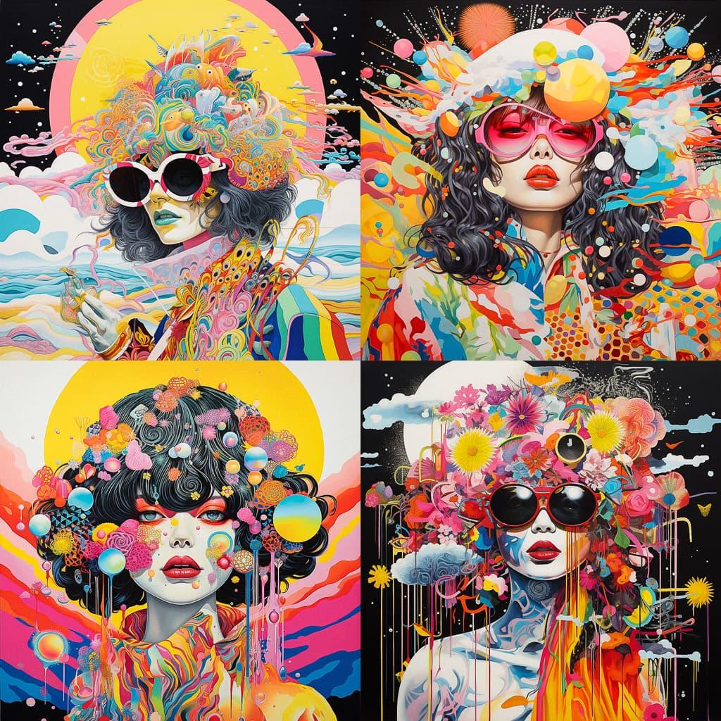 Yoh Nagao style, Midjourney V5.2, render 1 of 4