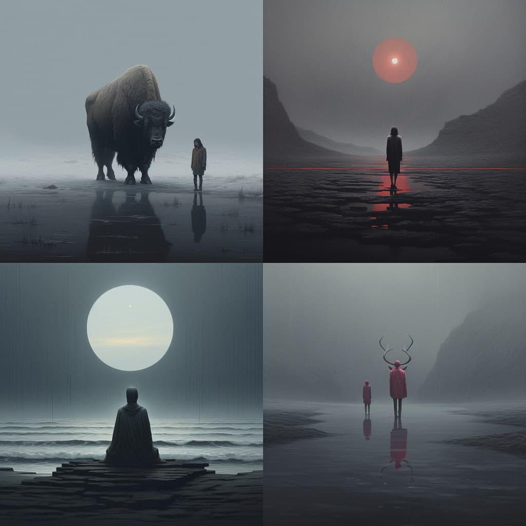 Yuri Shwedoff style, Midjourney V5.2, render 1 of 4