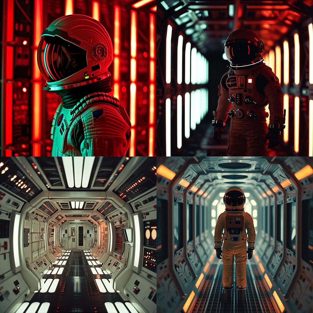 2001: A Space Odyssey style, Midjourney V6, render 1 of 4
