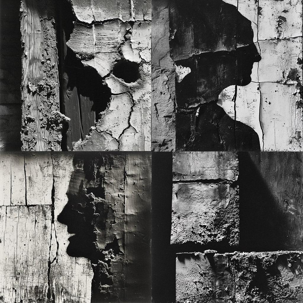 Aaron Siskind style, Midjourney V6, render 1 of 4