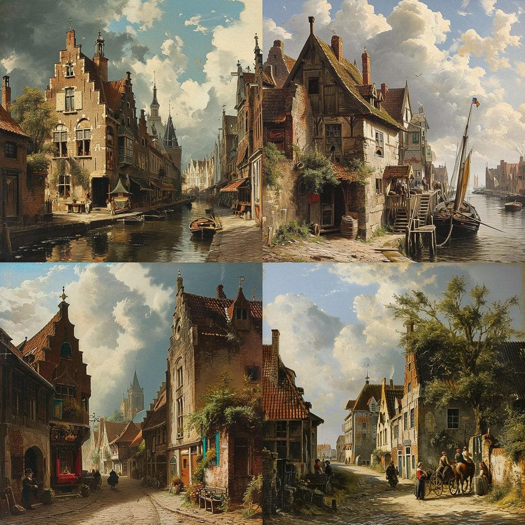 Adrianus Eversen style, Midjourney V6, render 1 of 4