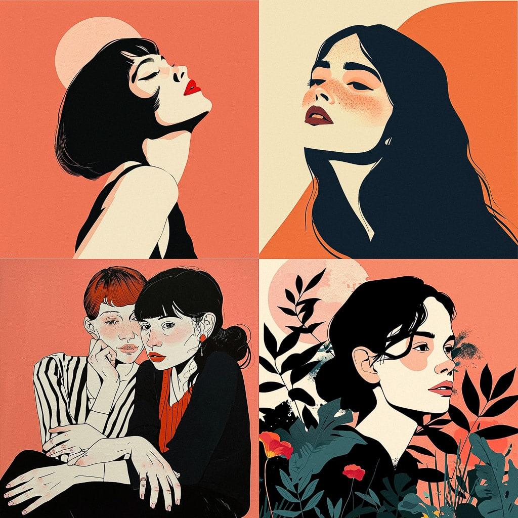 Agathe Sorlet style, Midjourney V6, render 1 of 4