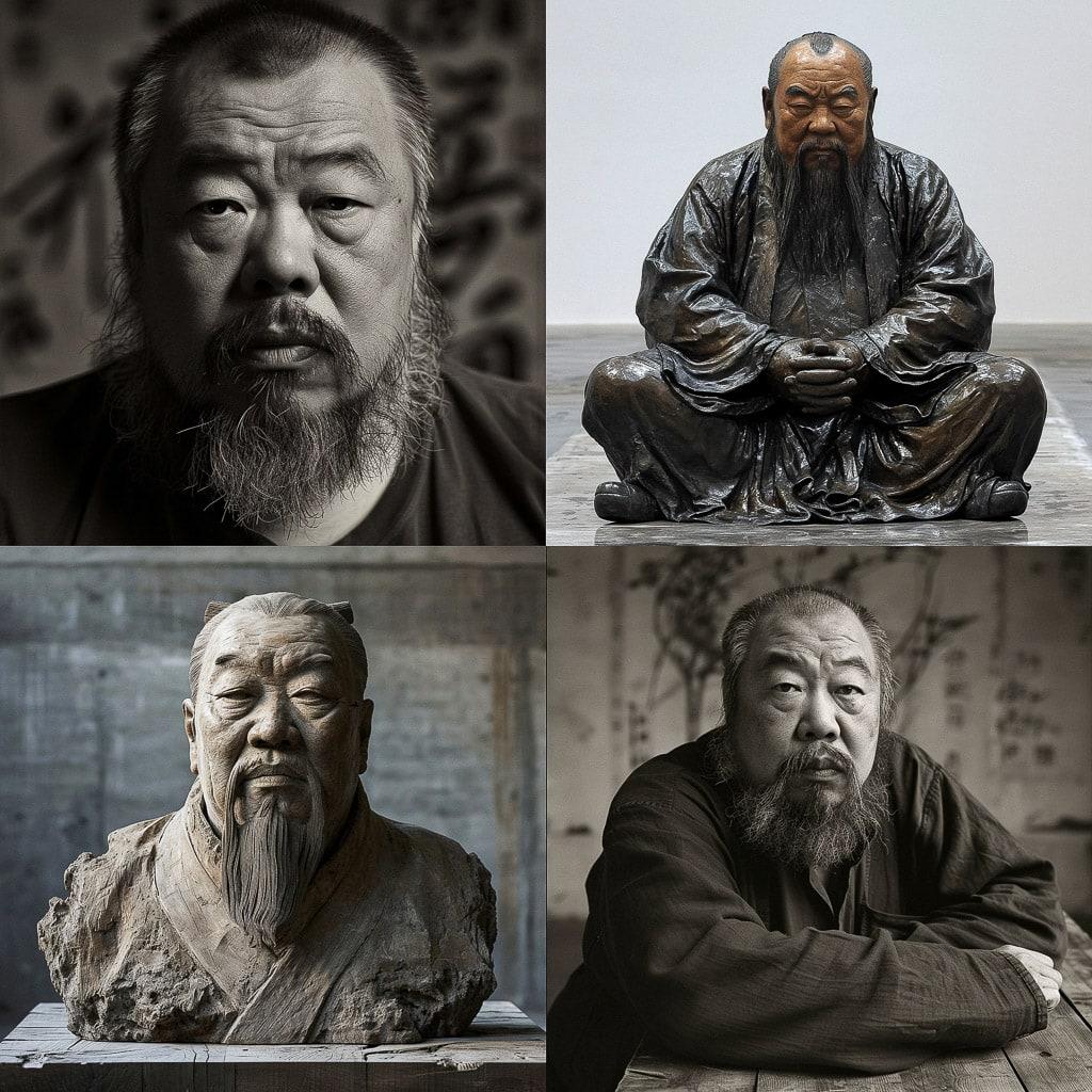 Ai Weiwei style, Midjourney V6, render 1 of 4