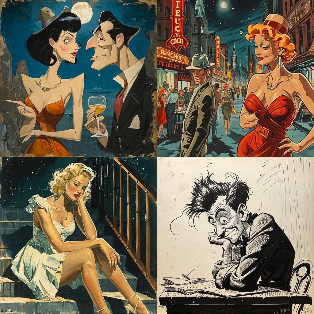 Al Capp style, Midjourney V6, render 1 of 4