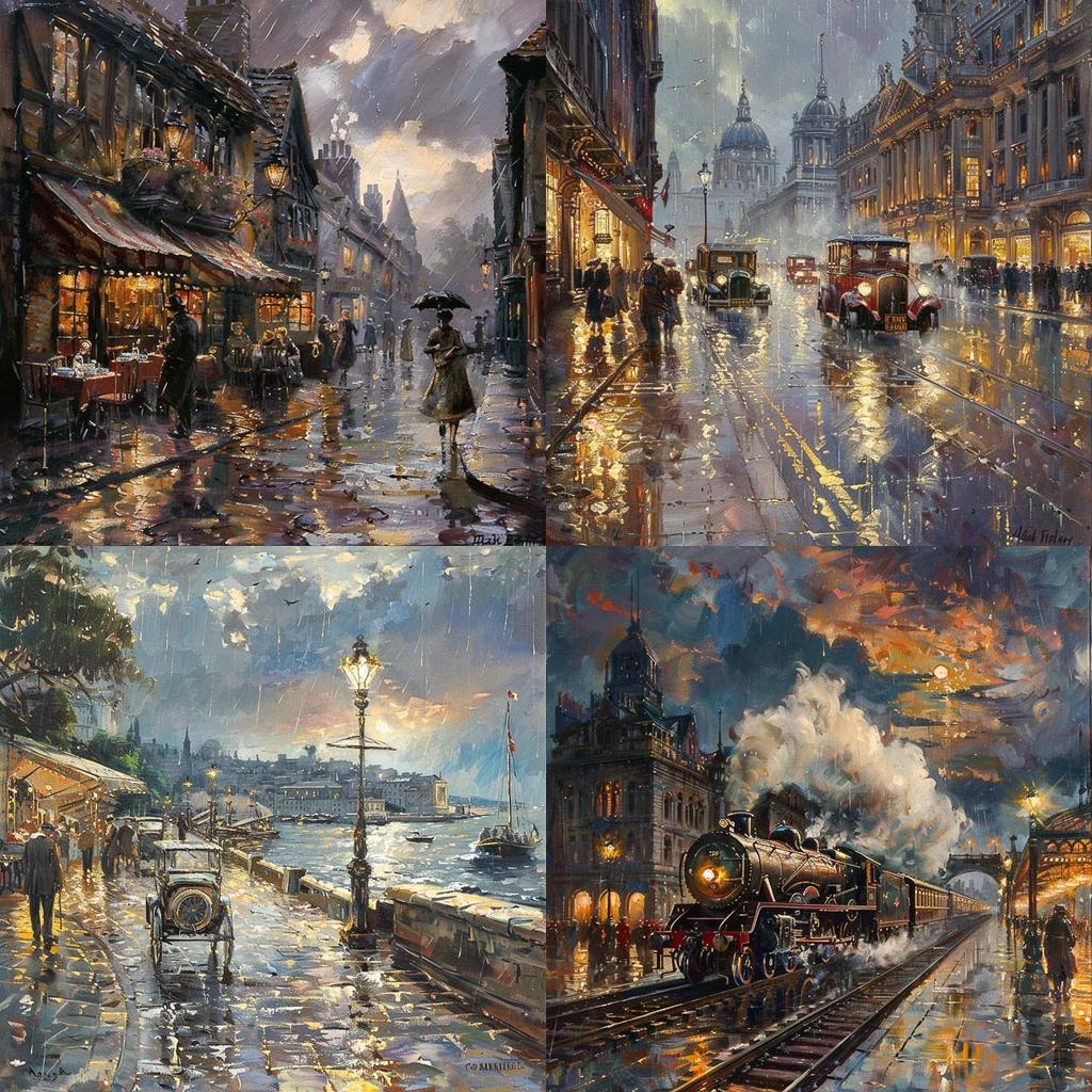 Alan Fearnley style, Midjourney V6, render 1 of 4