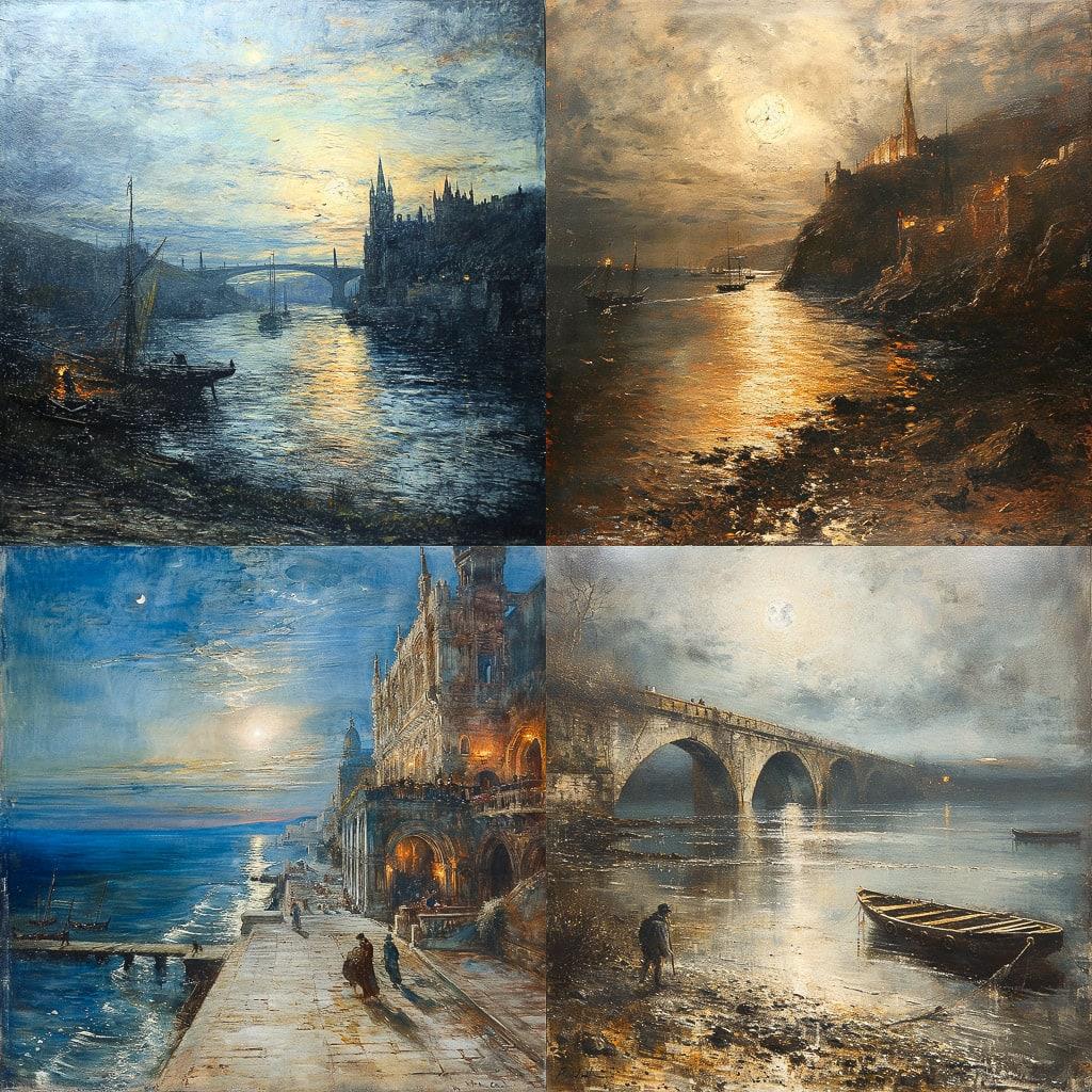 Albert Goodwin style, Midjourney V6, render 1 of 4