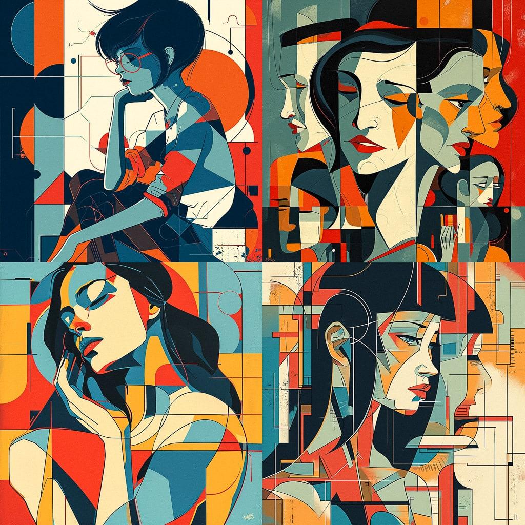 Ale Giorgini style, Midjourney V6, render 1 of 4