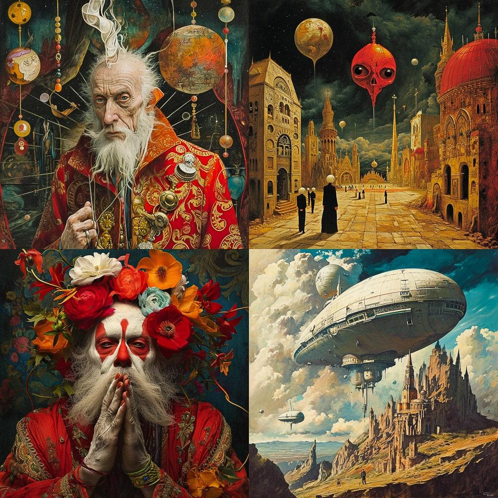 Alejandro Jodorowsky style, Midjourney V6, render 1 of 4