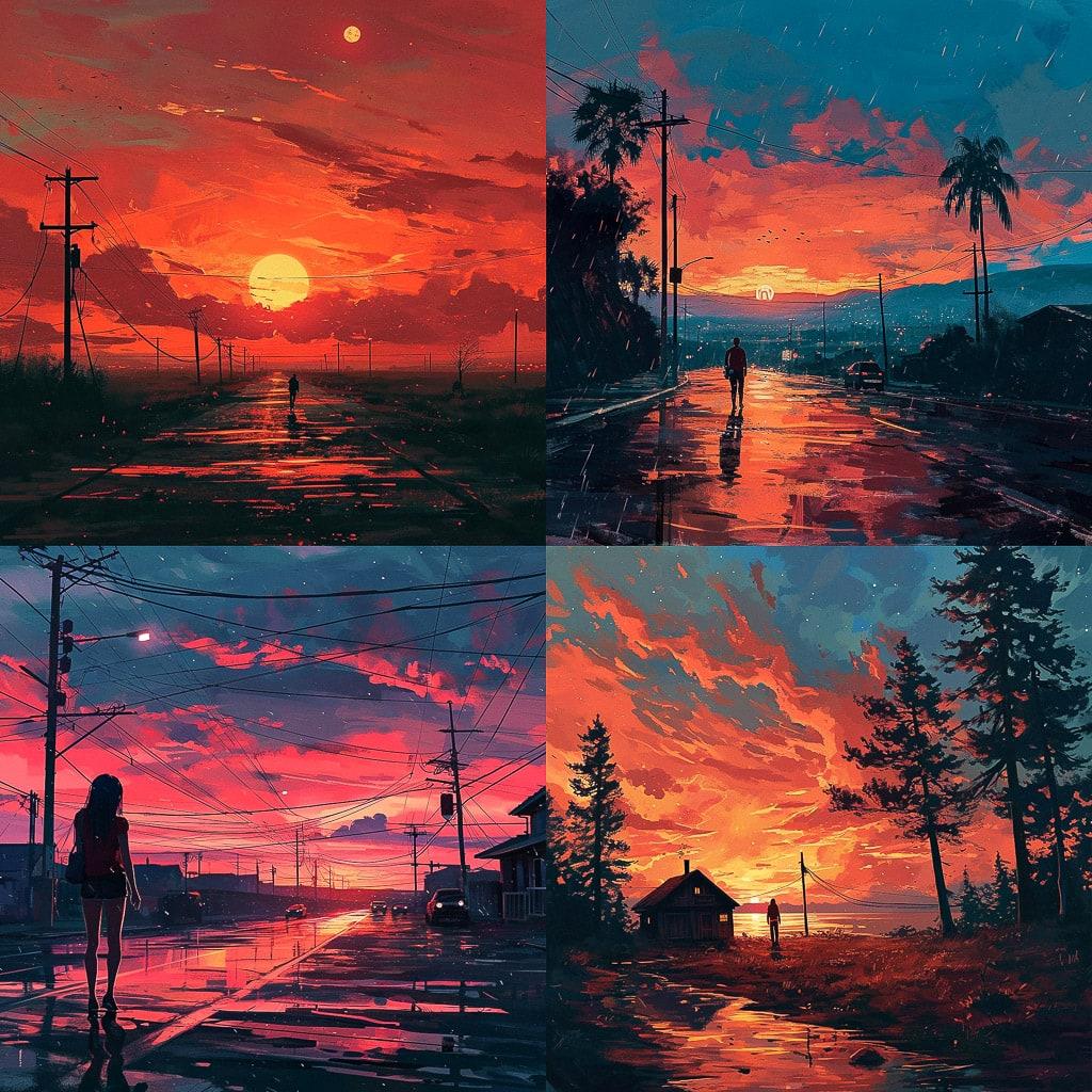 Alena Aenami style, Midjourney V6, render 1 of 4