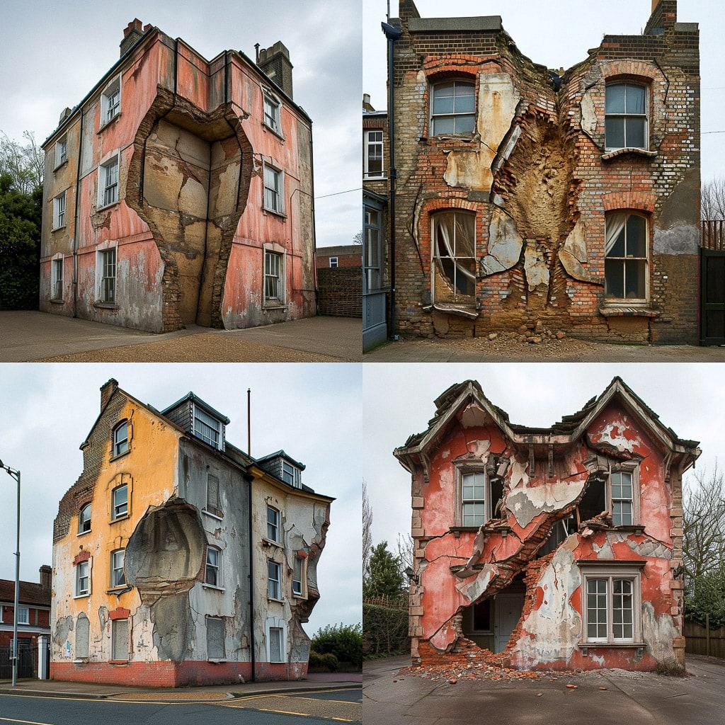 Alex Chinneck style, Midjourney V6, render 1 of 4