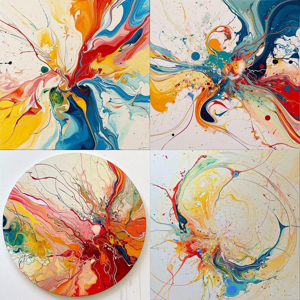 Alex Janvier style, Midjourney V6, render 1 of 4