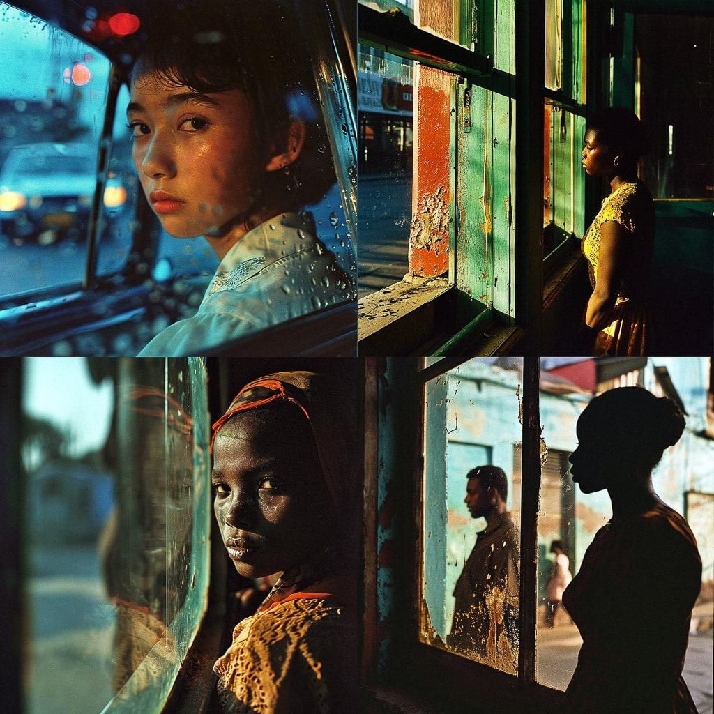 Alex Webb style, Midjourney V6, render 1 of 4