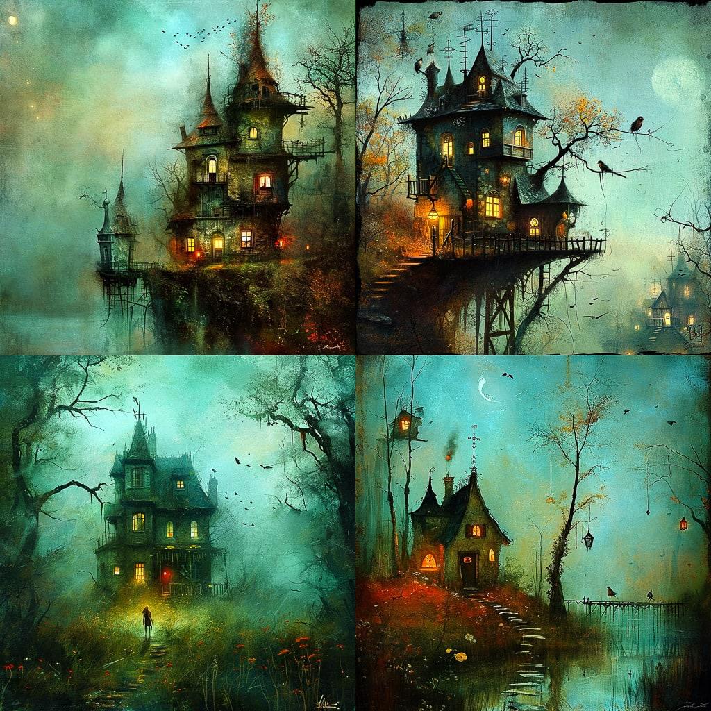 Alexander Jansson style, Midjourney V6, render 1 of 4