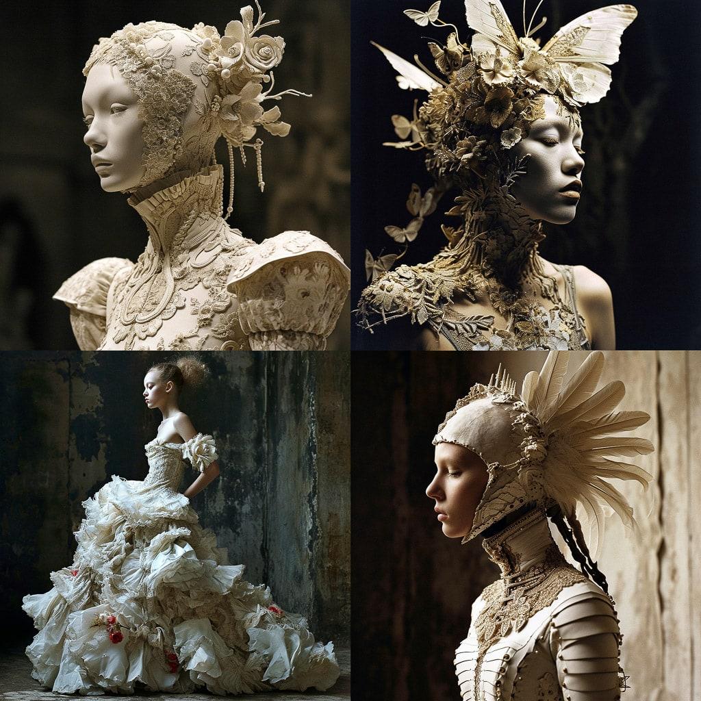 Alexander McQueen style, Midjourney V6, render 1 of 4