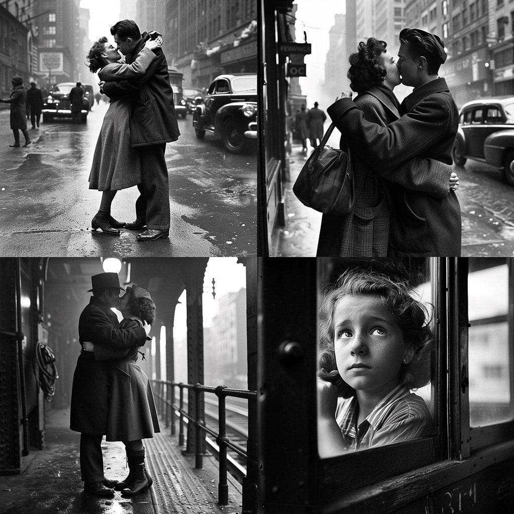 Alfred Eisenstaedt style, Midjourney V6, render 1 of 4