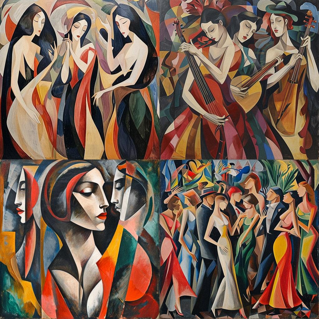 Alice Bailly style, Midjourney V6, render 1 of 4