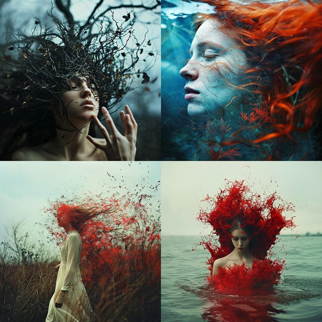 Aliza Razell style, Midjourney V6, render 1 of 4
