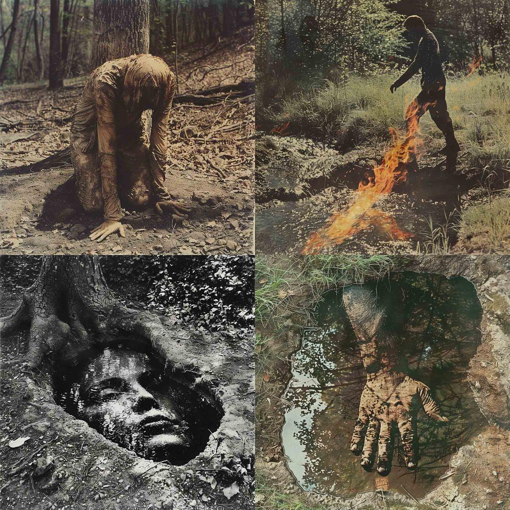 Ana Mendieta style, Midjourney V6, render 1 of 4