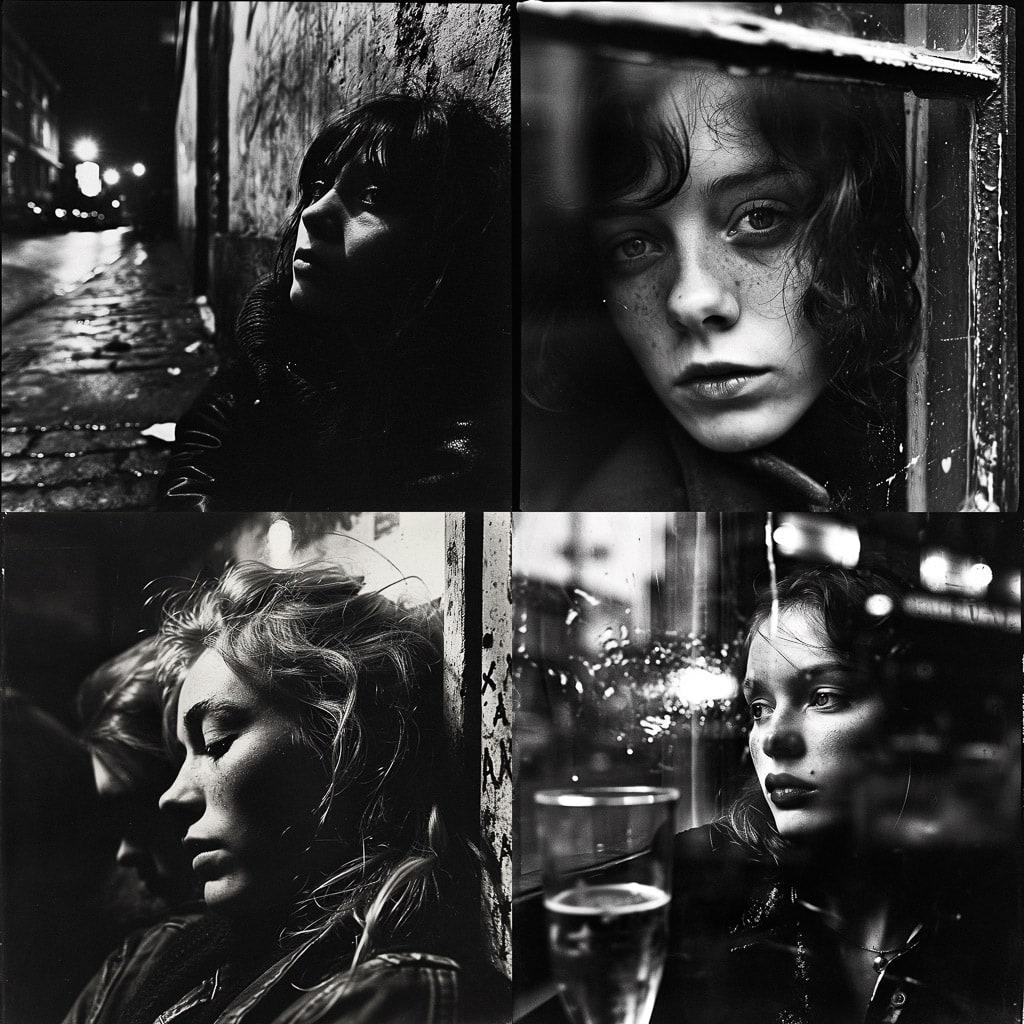 Anders Petersen style, Midjourney V6, render 1 of 4