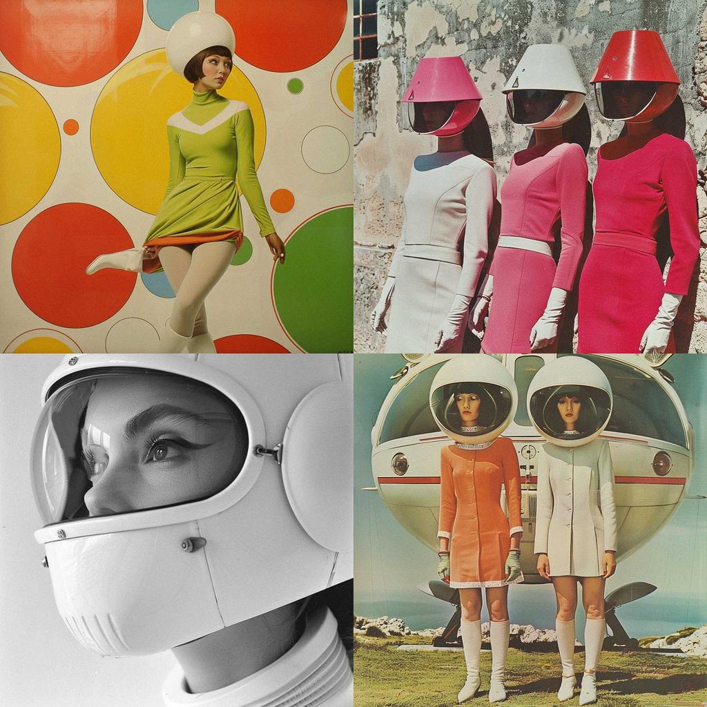 Andre Courreges style, Midjourney V6, render 1 of 4