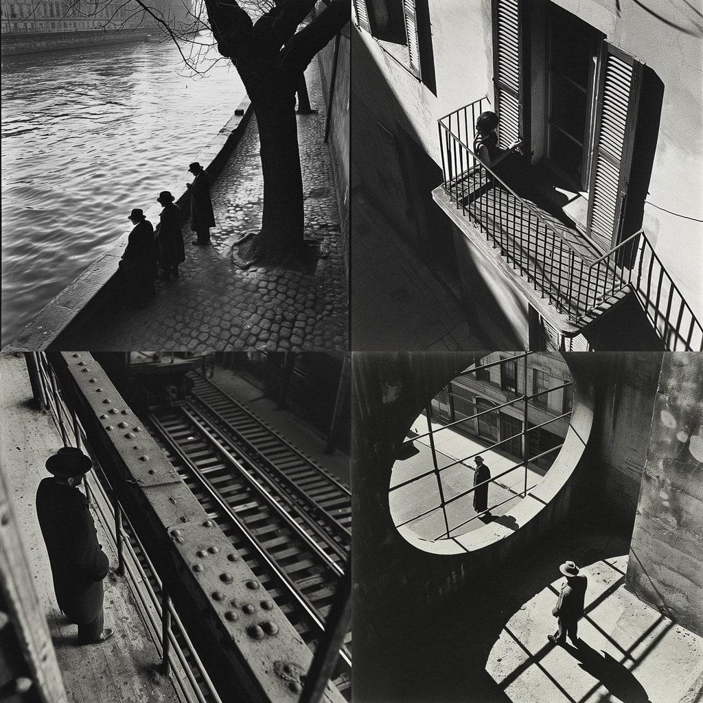Andre Kertesz style, Midjourney V6, render 1 of 4