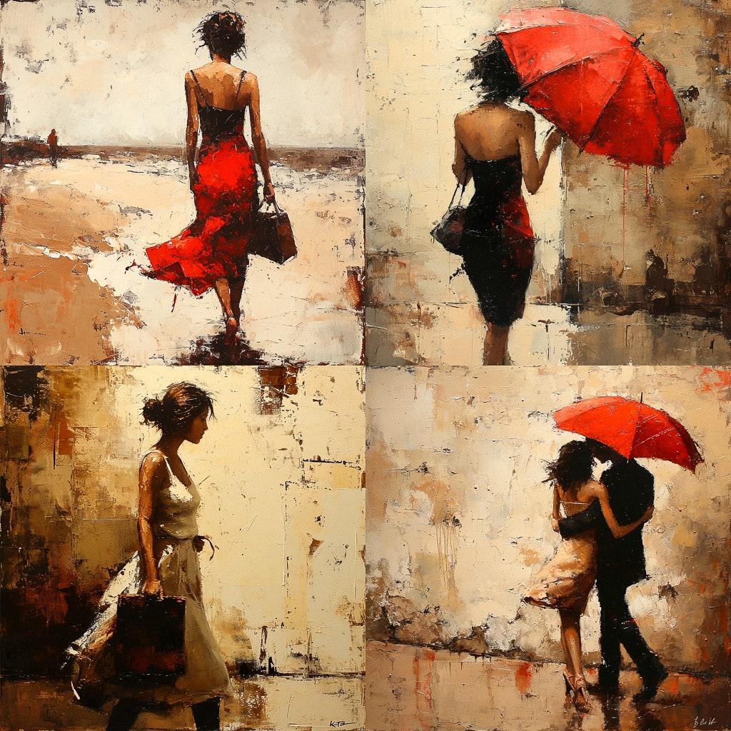 Andre Kohn style, Midjourney V6, render 1 of 4