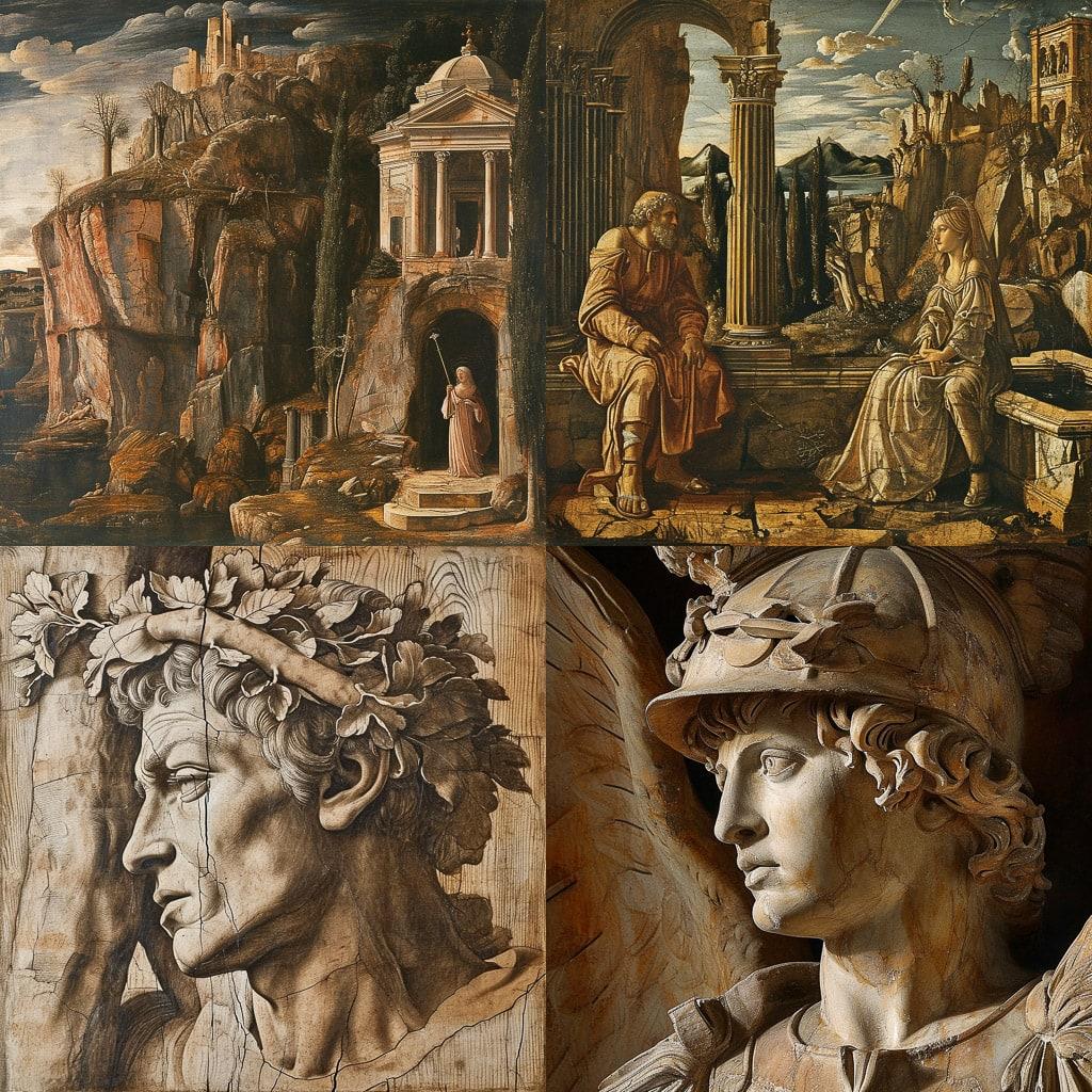 Andrea Mantegna style, Midjourney V6, render 1 of 4