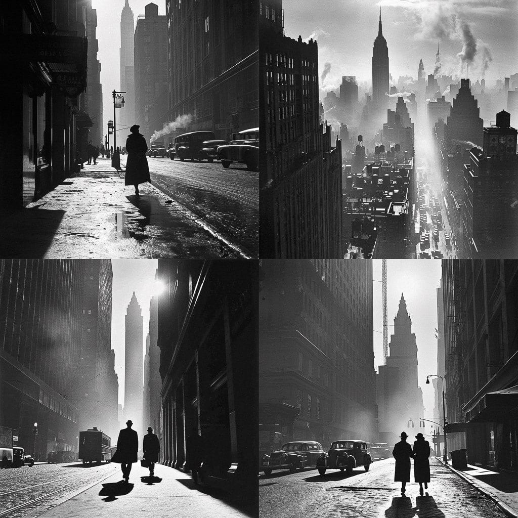 Andreas Feininger style, Midjourney V6, render 1 of 4