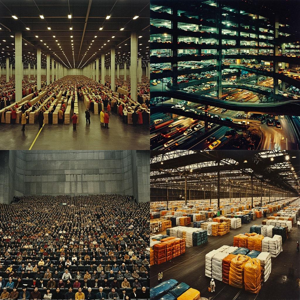 Andreas Gursky style, Midjourney V6, render 1 of 4