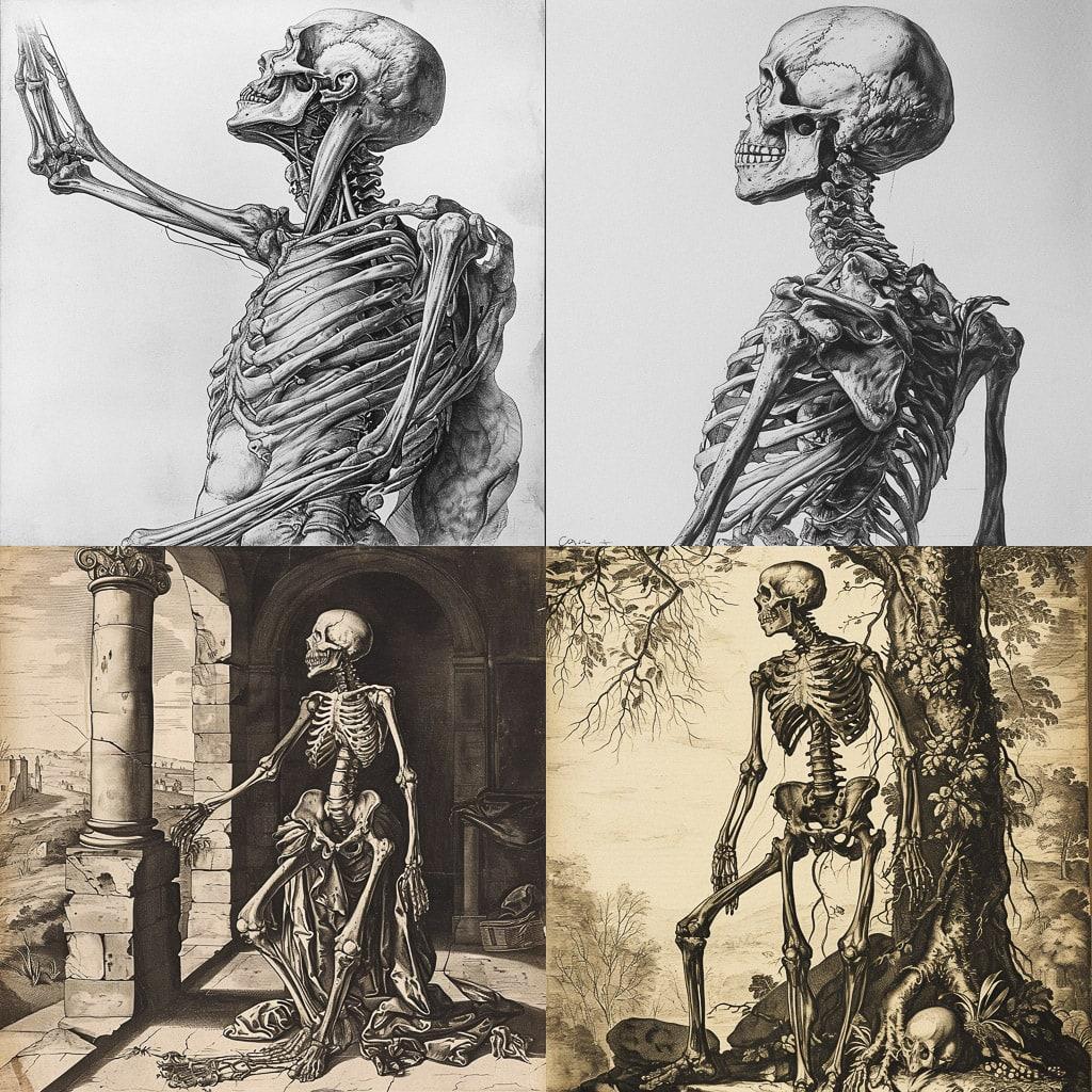Andreas Vesalius style, Midjourney V6, render 1 of 4