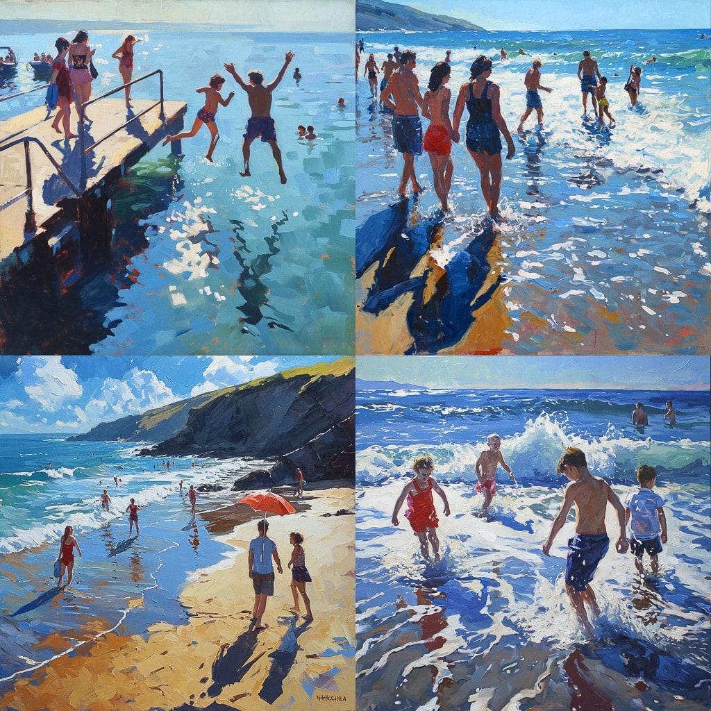 Andrew Macara style, Midjourney V6, render 1 of 4
