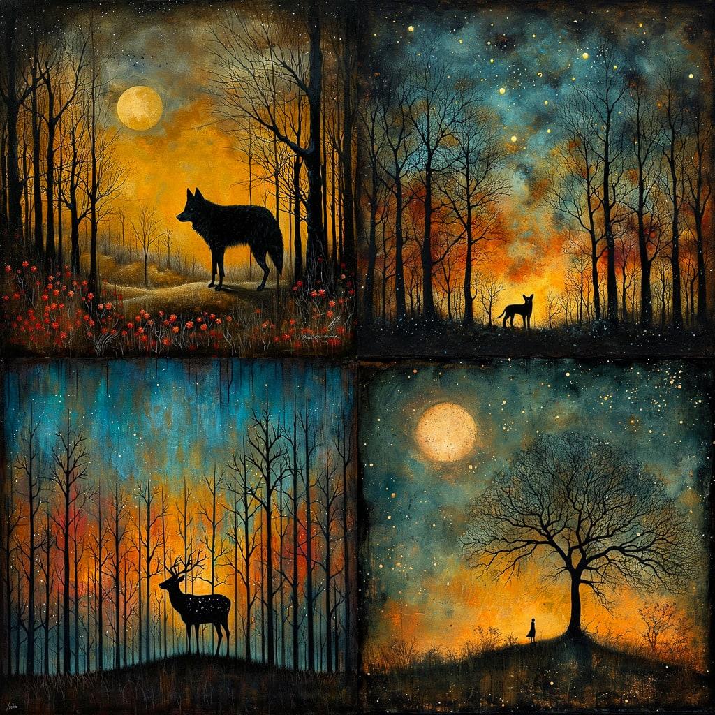Andy Kehoe style, Midjourney V6, render 1 of 4