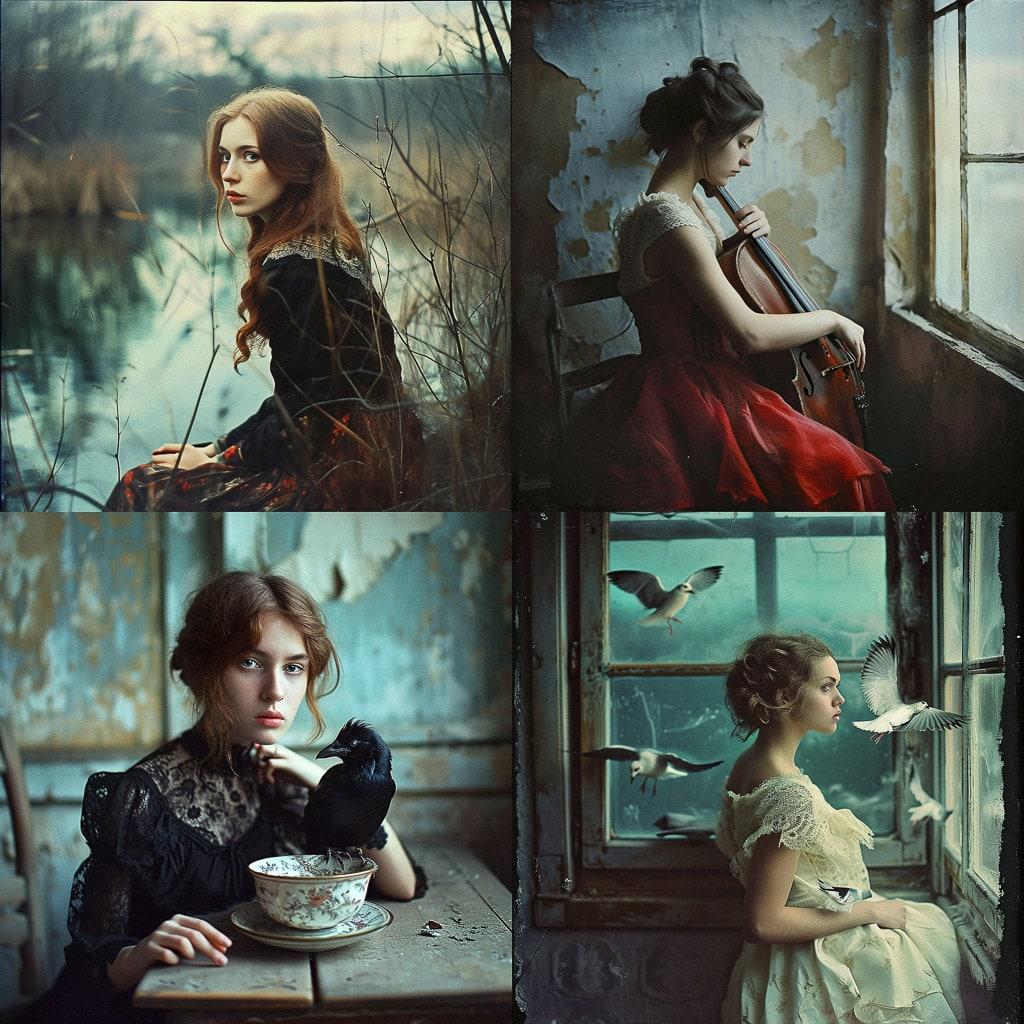 Anka Zhuravleva style, Midjourney V6, render 1 of 4