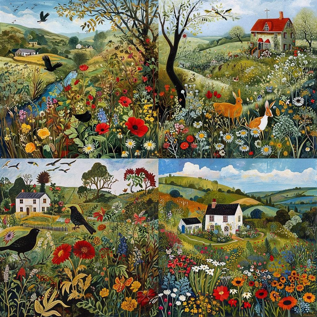 Anna Pugh style, Midjourney V6, render 1 of 4