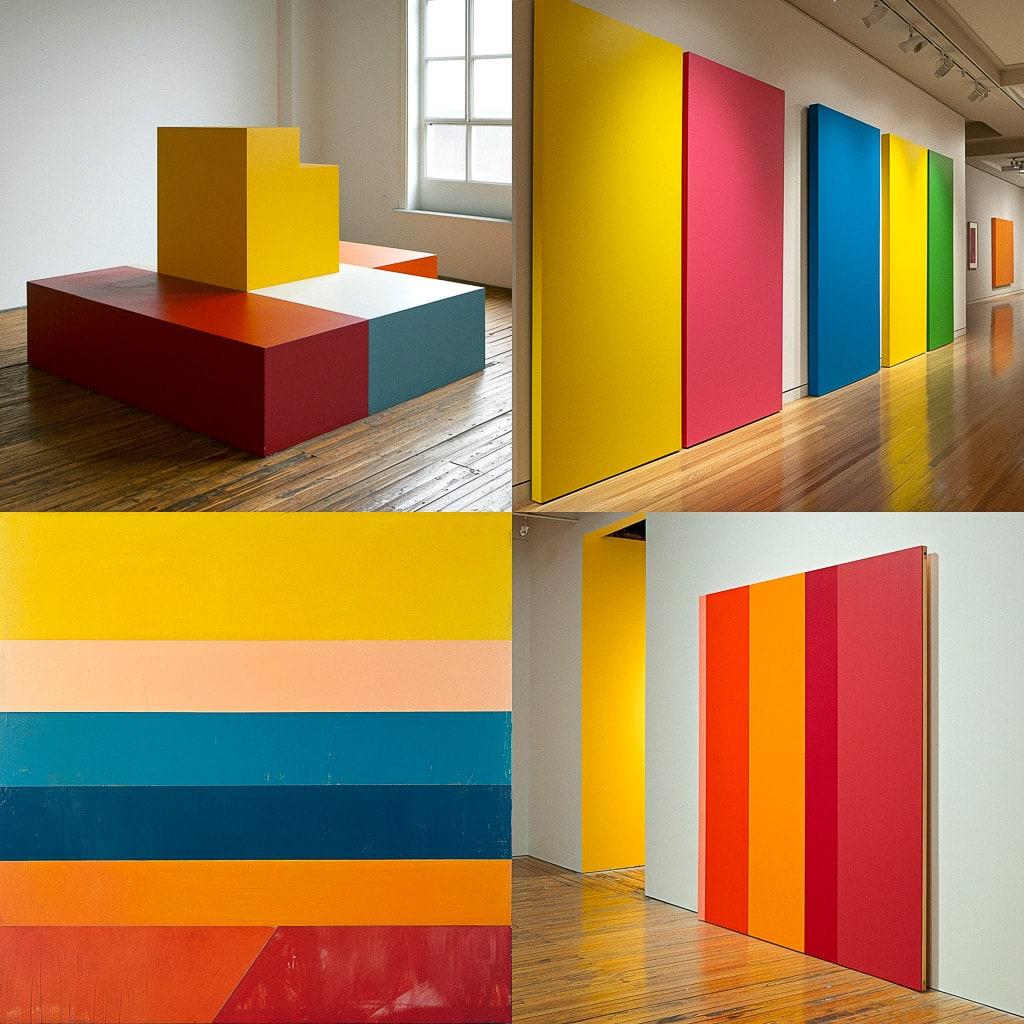 Anne Truitt style, Midjourney V6, render 1 of 4