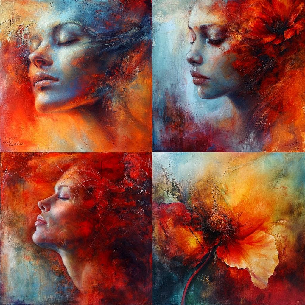 Annette Schmucker style, Midjourney V6, render 1 of 4