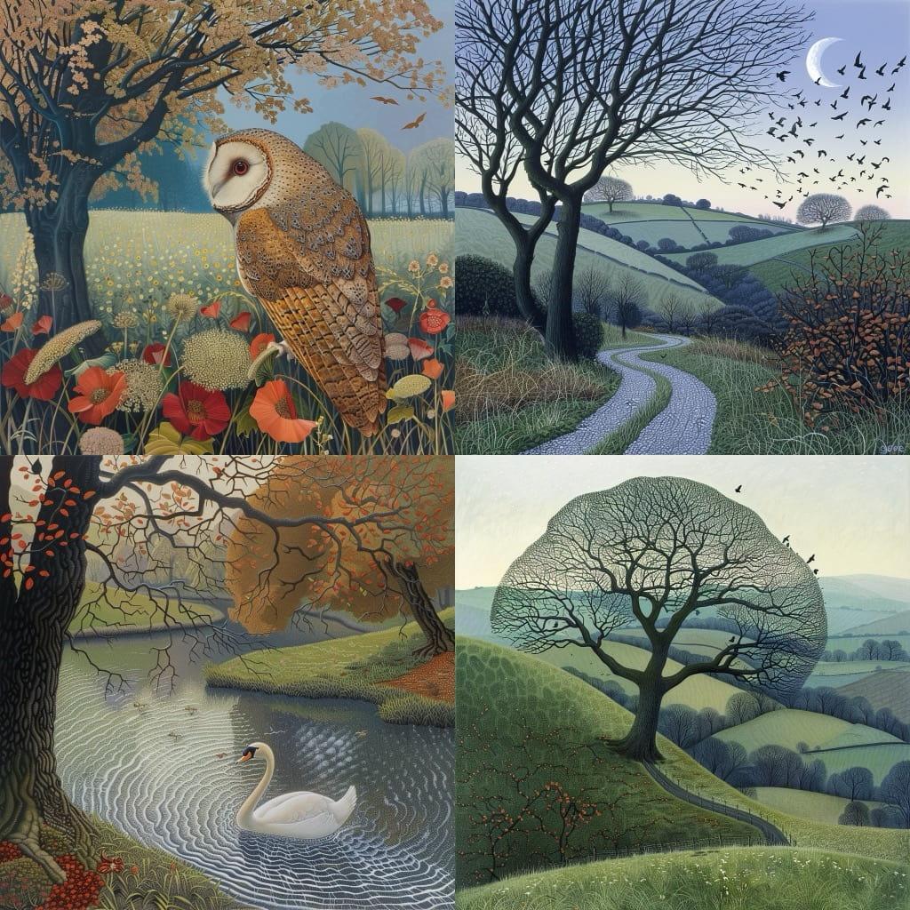 Annie Ovenden style, Midjourney V6, render 1 of 4