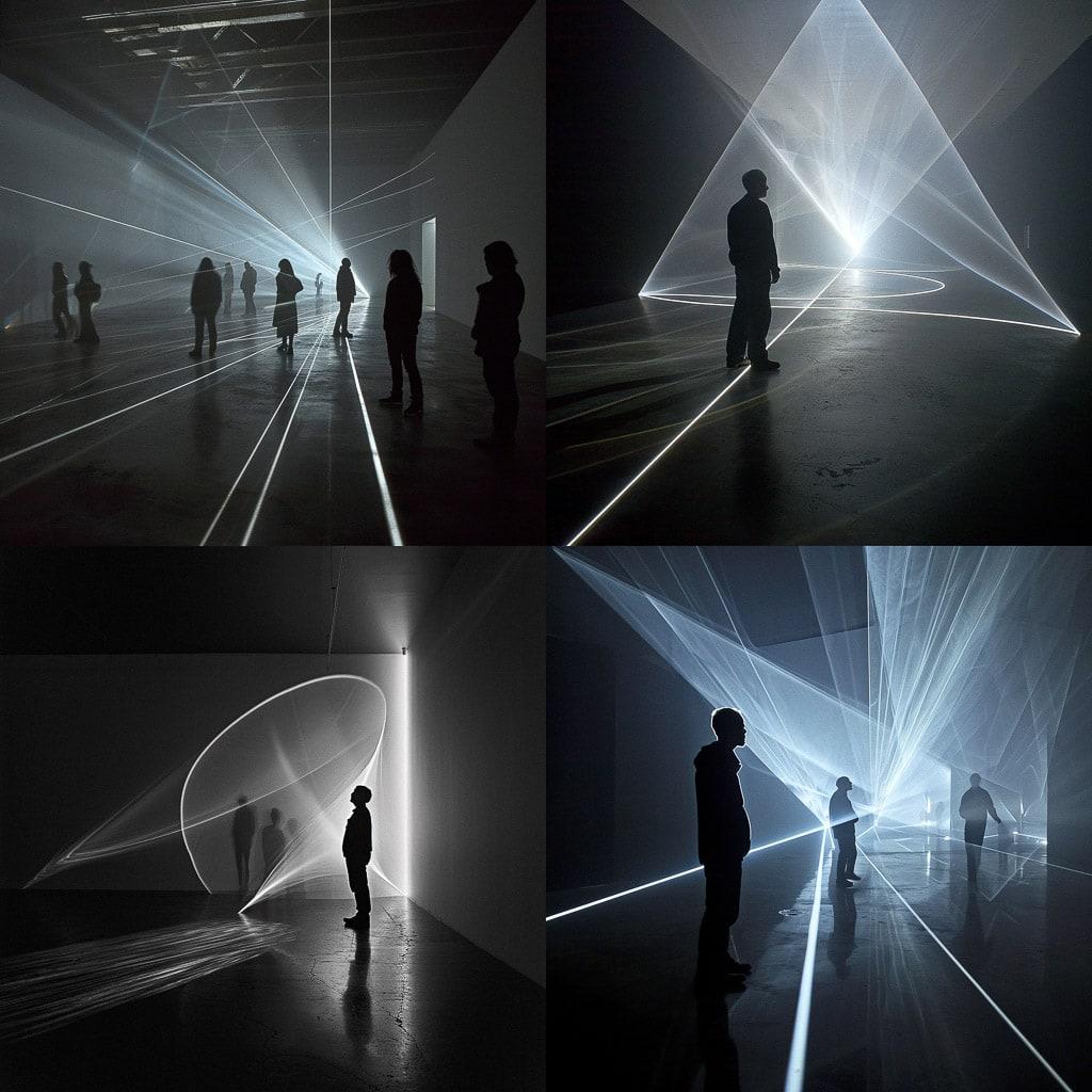 Anthony McCall style, Midjourney V6, render 1 of 4