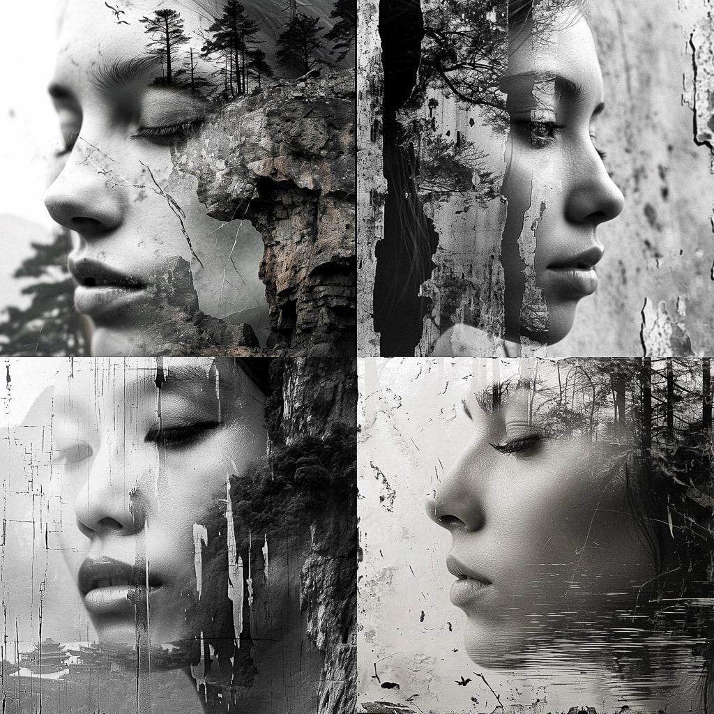 Antonio Mora style, Midjourney V6, render 1 of 4