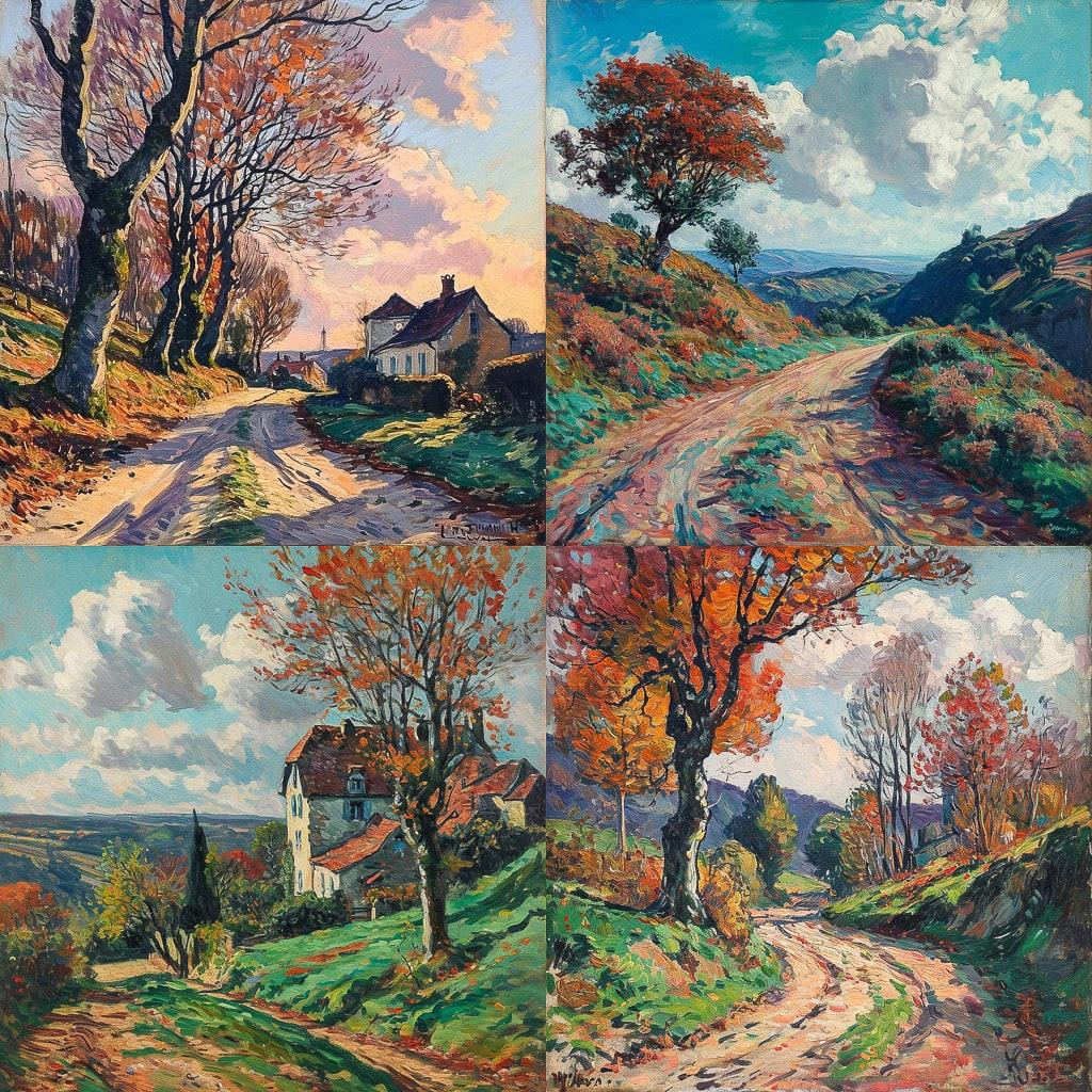 Armand Guillaumin style, Midjourney V6, render 1 of 4