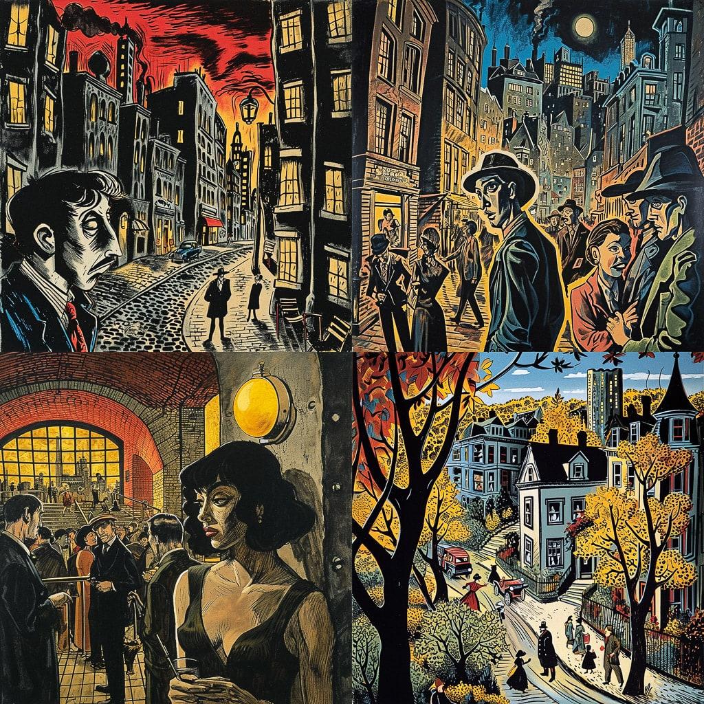 Art Spiegelman style, Midjourney V6, render 1 of 4