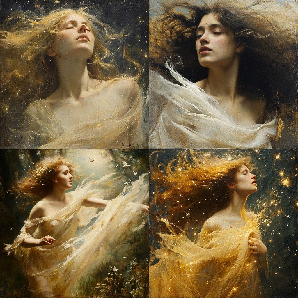 Arthur Hacker style, Midjourney V6, render 1 of 4