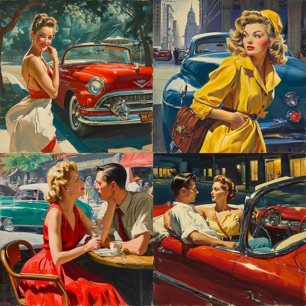 Arthur Sarnoff style, Midjourney V6, render 1 of 4