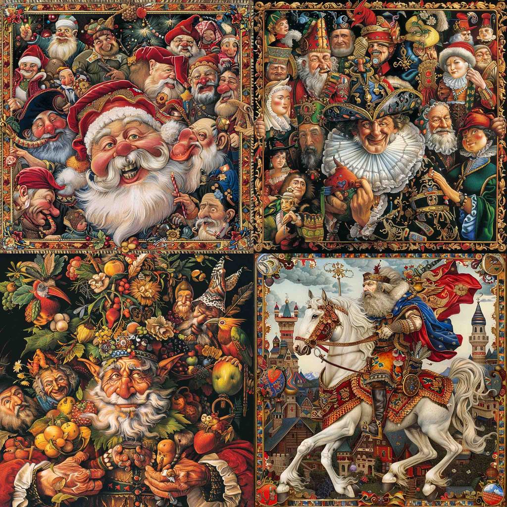 Arthur Szyk style, Midjourney V6, render 1 of 4
