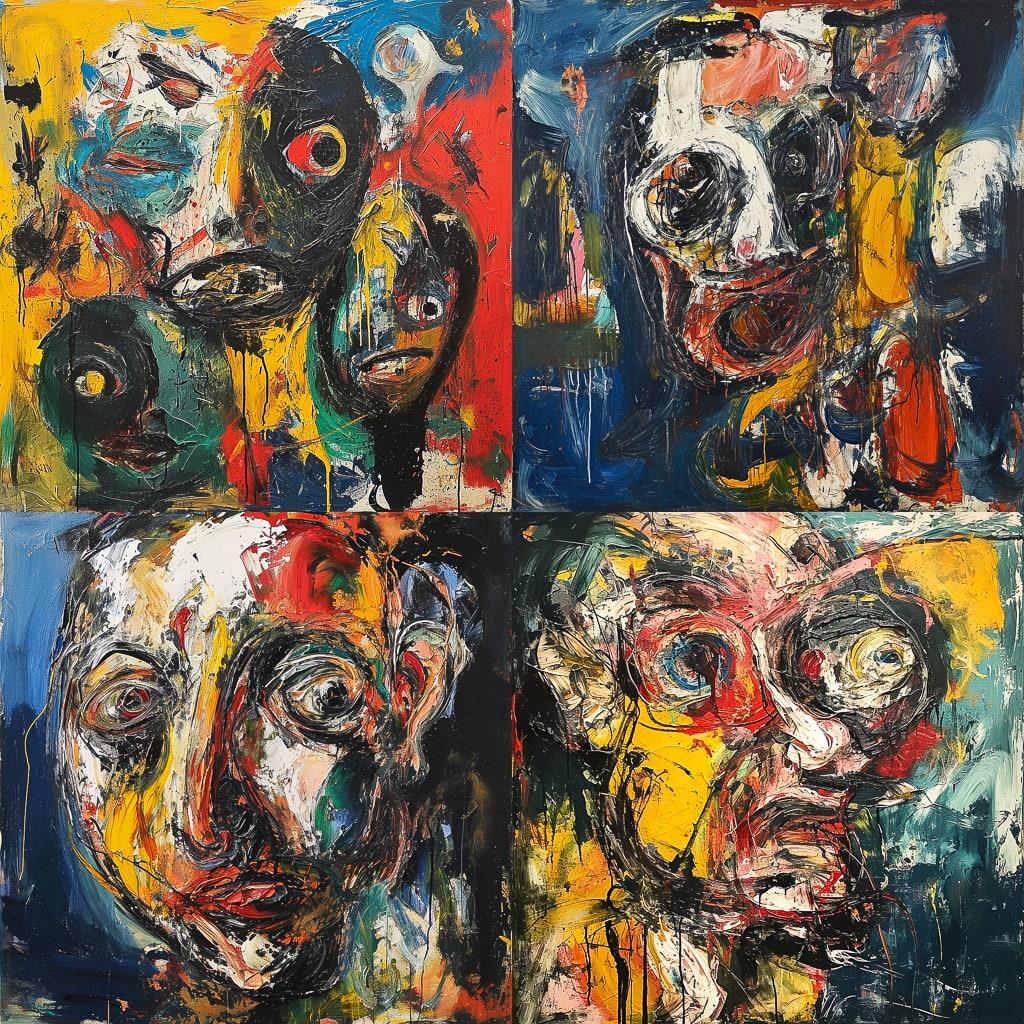 Asger Jorn style, Midjourney V6, render 1 of 4