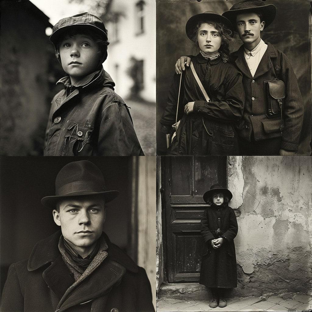 August Sander style, Midjourney V6, render 1 of 4